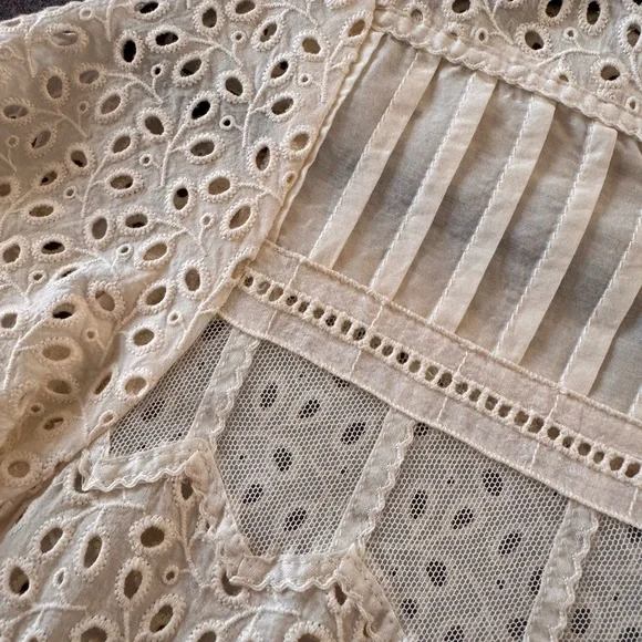 Sea New York Cream Eyelet Blouse - Picture 6 of 7